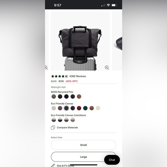 Lo & Sons The Catalina Deluxe Large Midnight Ash - Picture 5 of 5